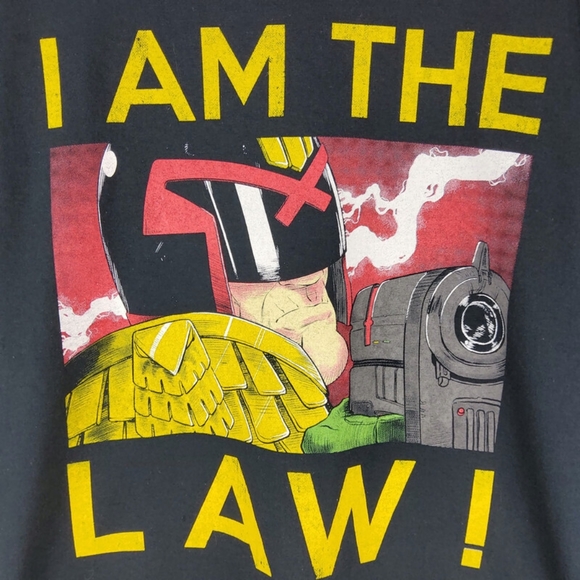 Judge Dread "I Am The Law" Big Print T Shirt - Picture 2 of 4